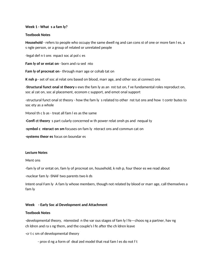 FRHD1020 - Couple and Family Relationships