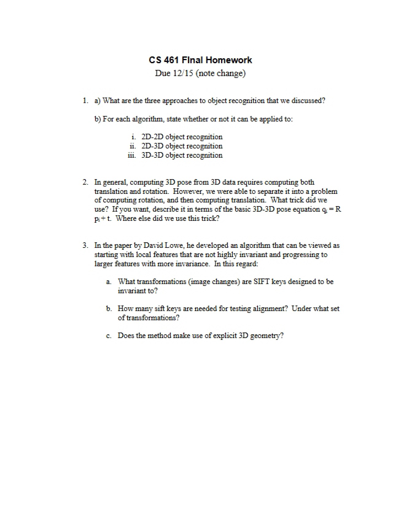 Final Homework for CS 461