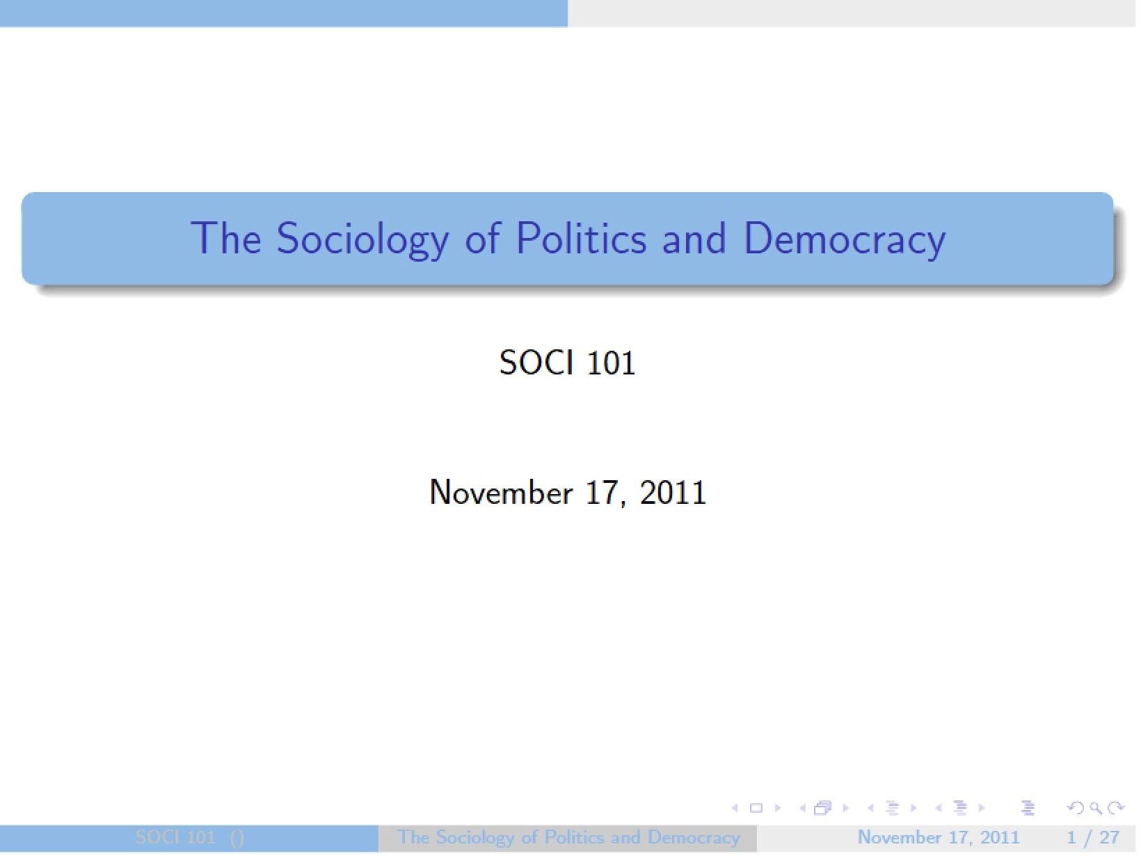 Democracy and Politics Sociology