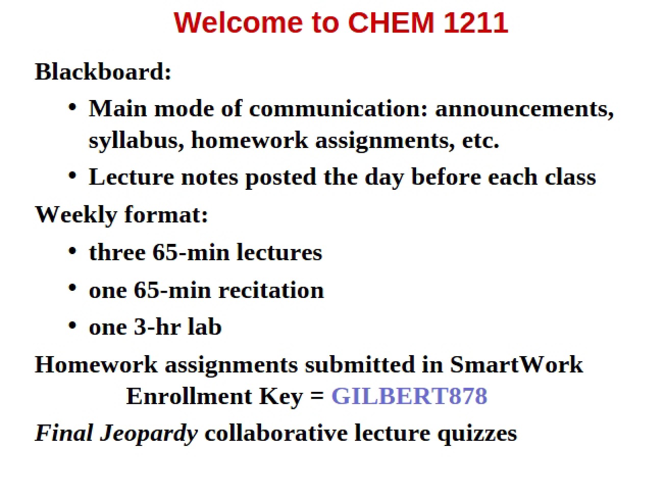 General Chemistry 1 Lecture Note