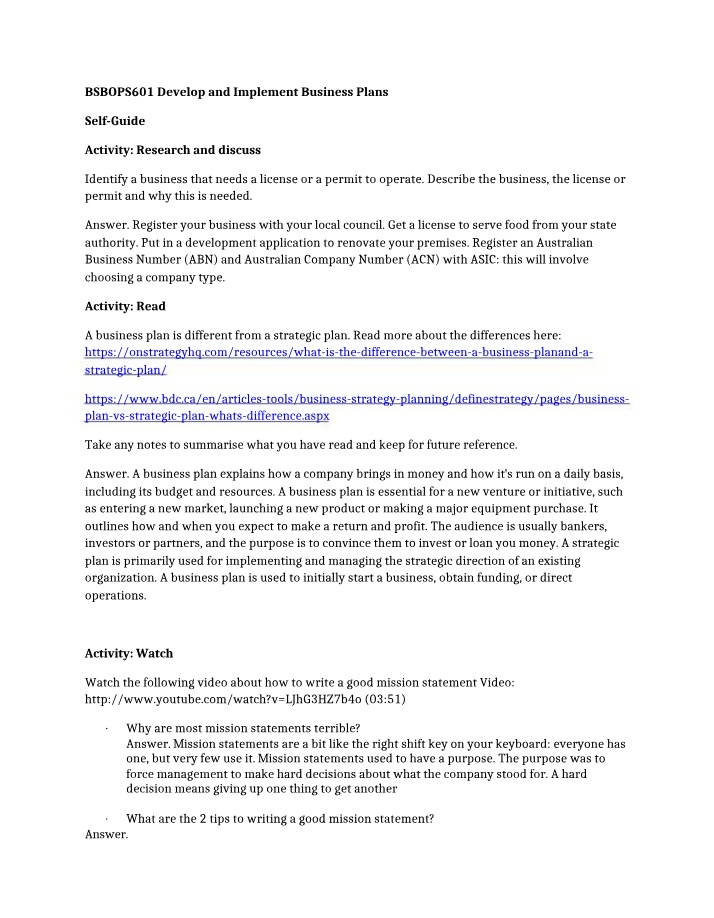 Self-Study Guide Part A