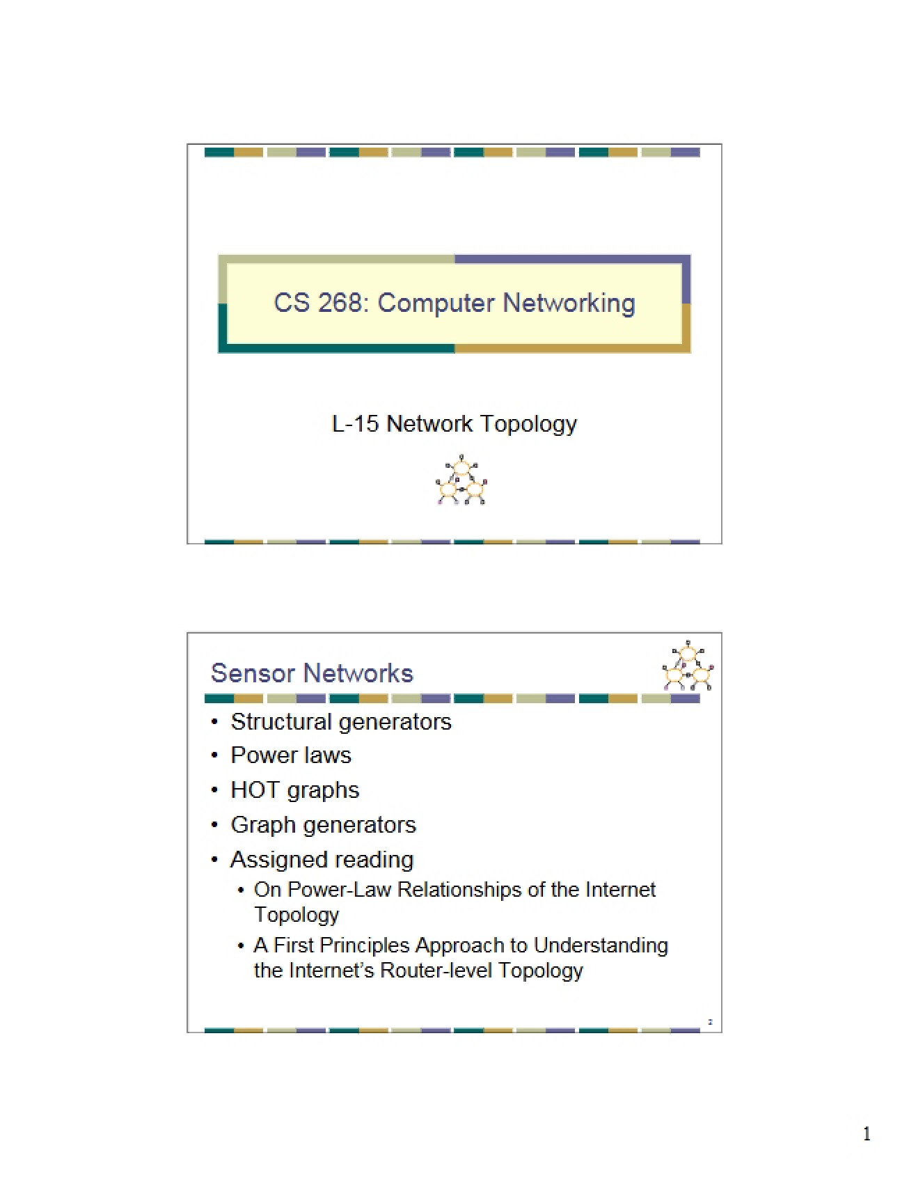 Course Lecture Notes