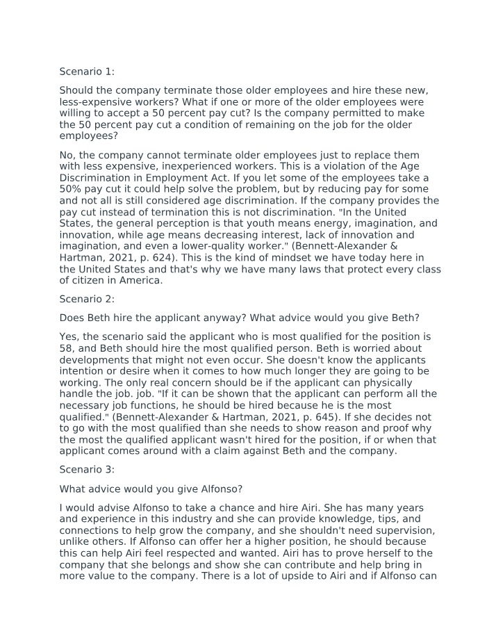 HR357 - Employment Law Assignment 6-2