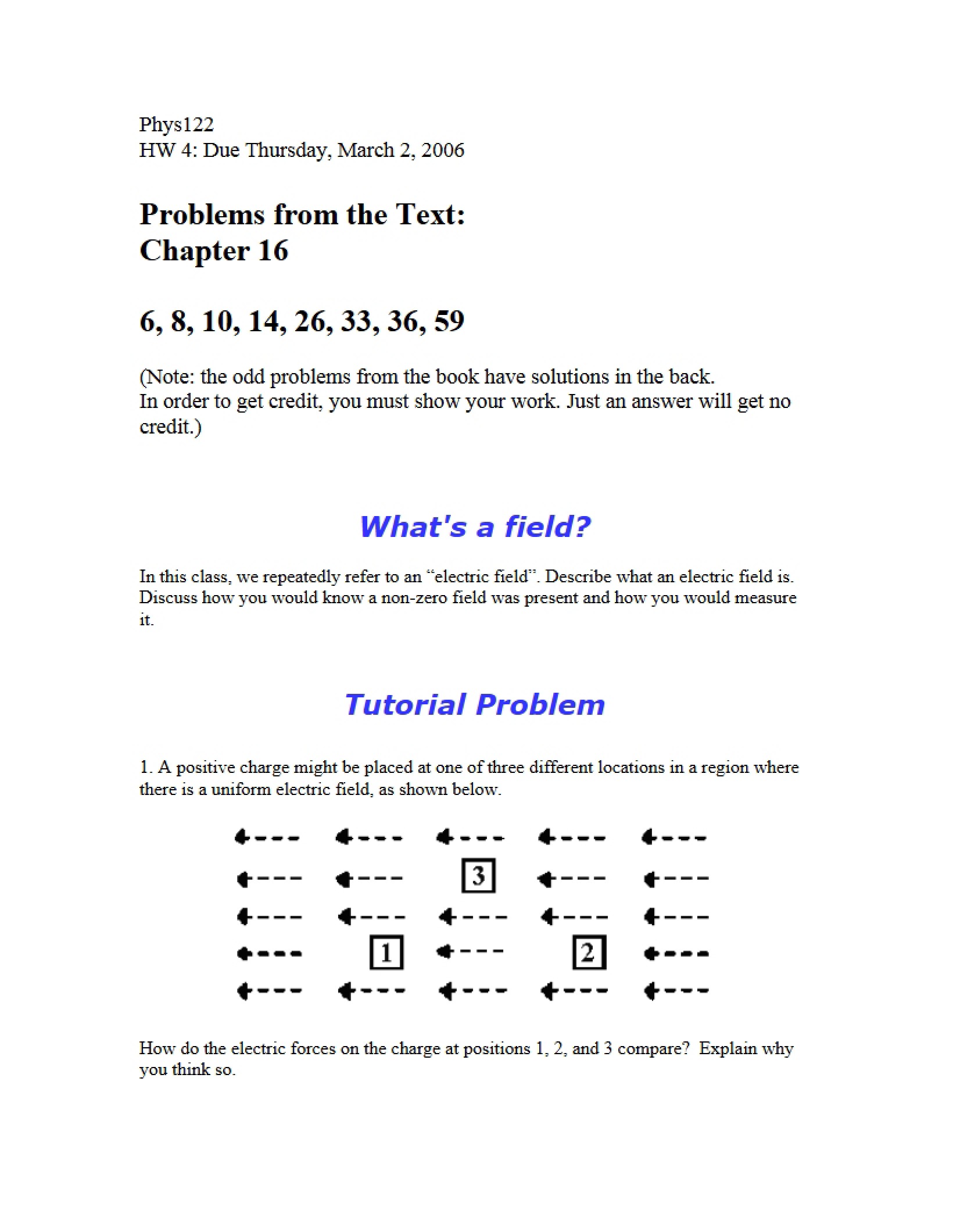 Fourth Homework