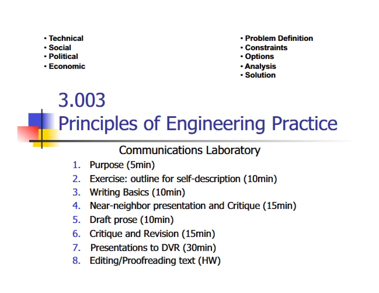 Engineering Practice Principles