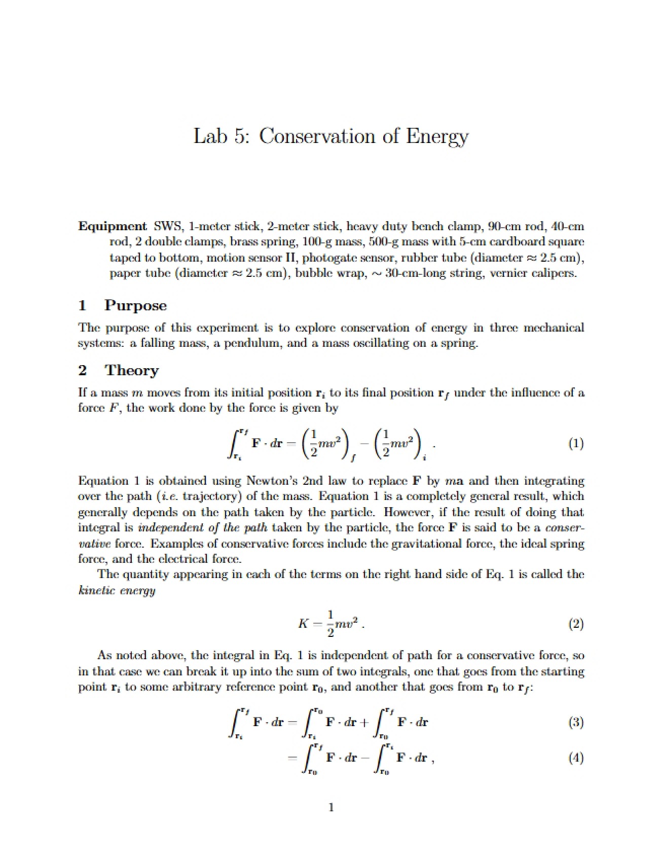 Principles of Conserving Energy