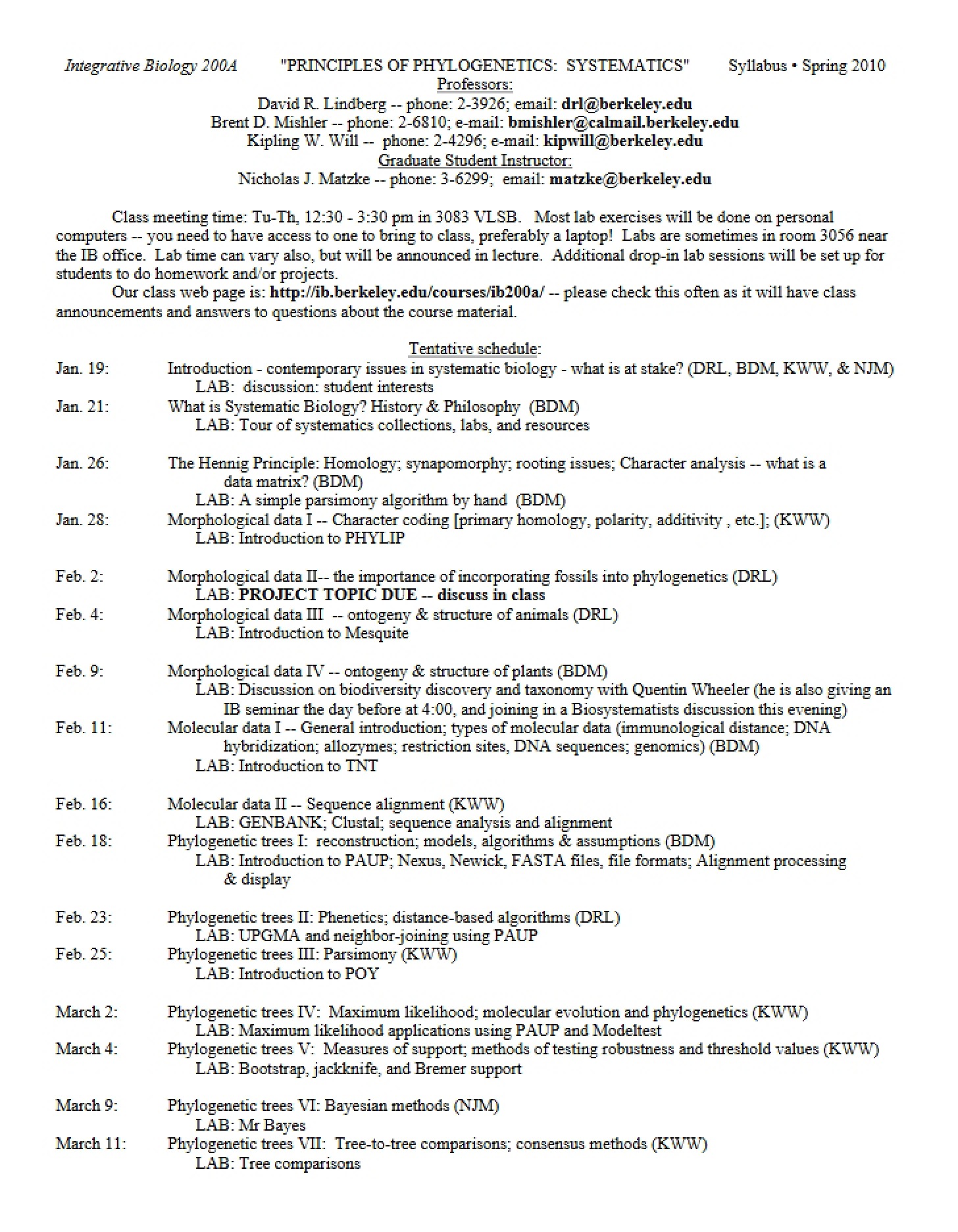 Course Outline