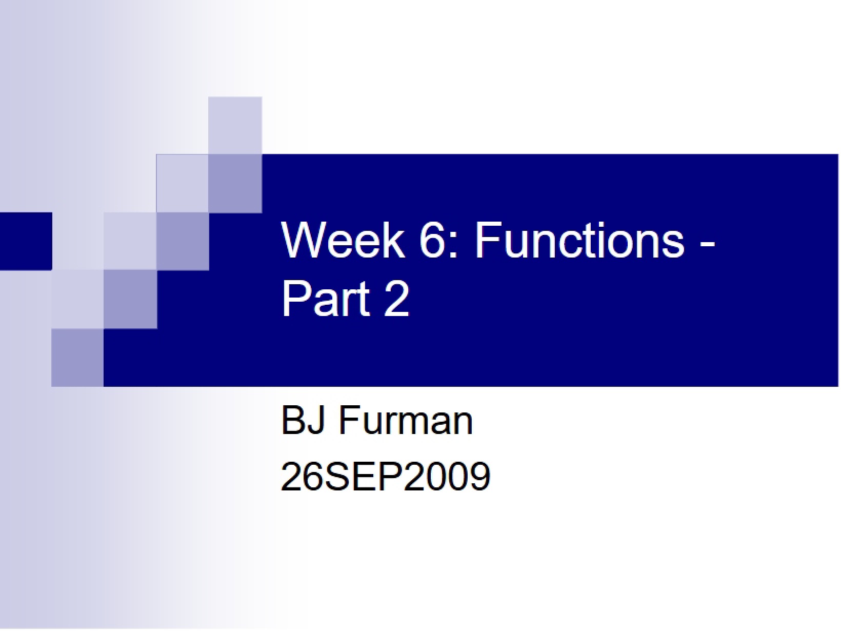 Functions in C
