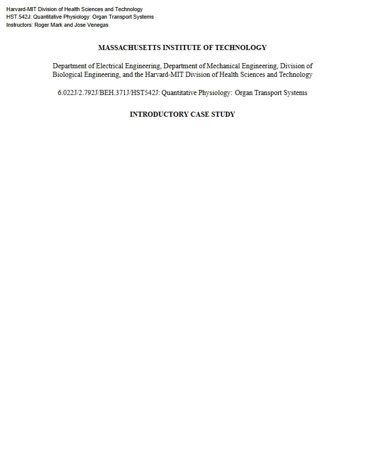Case Study Introduction