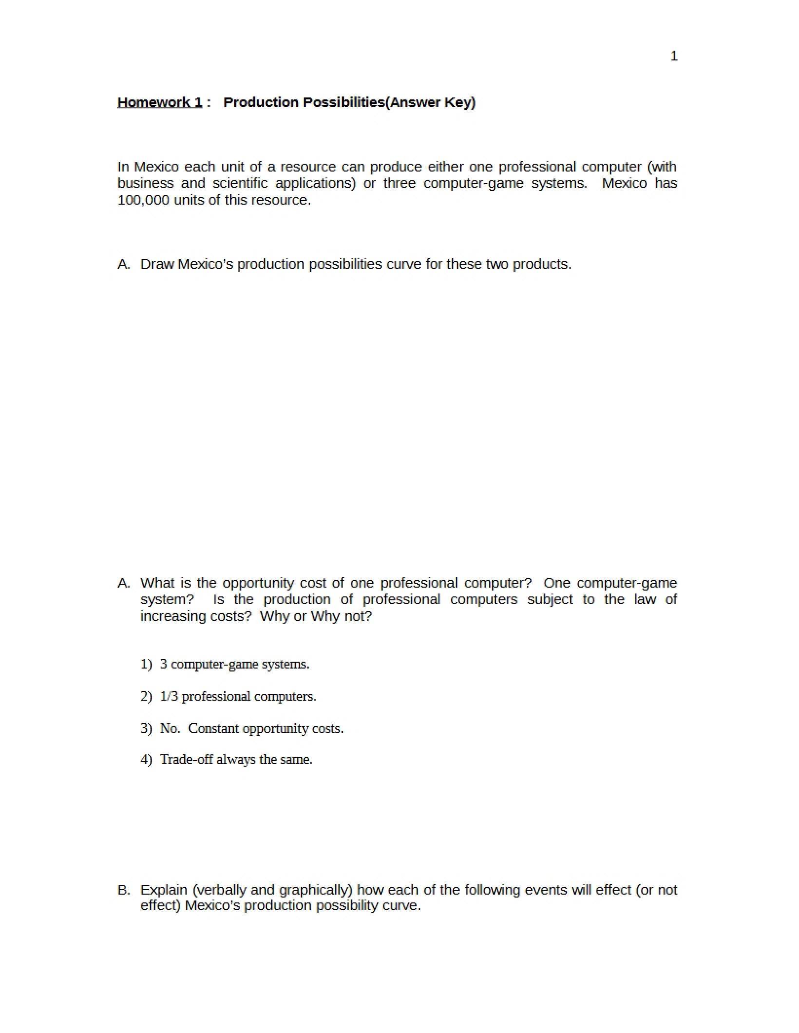 First Homework