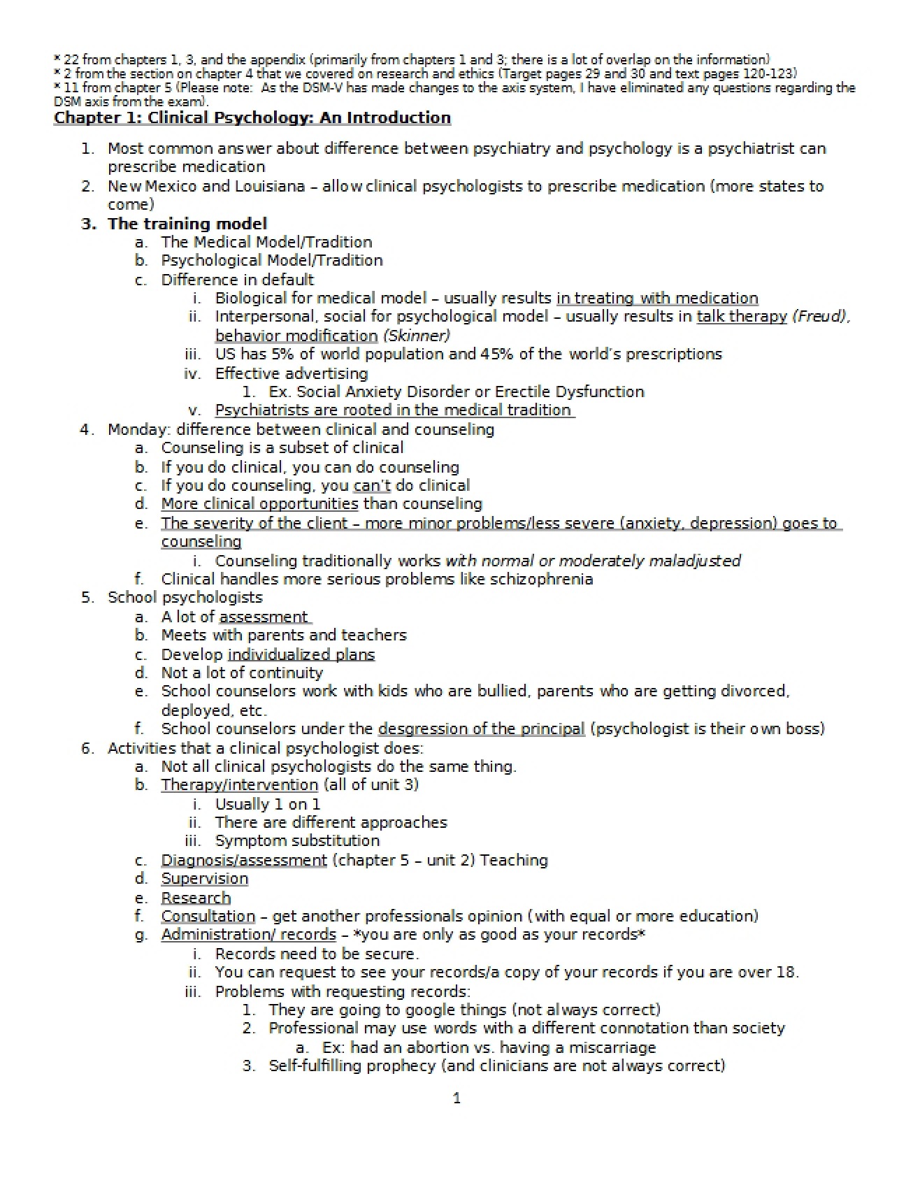 Clinical Psychology An Introductory Guide