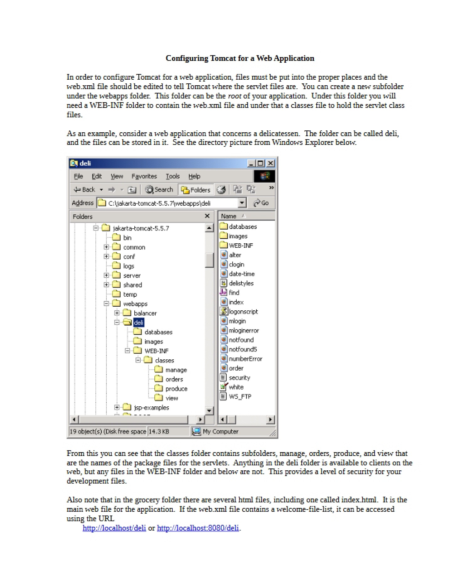 Tomcat Web App Setup