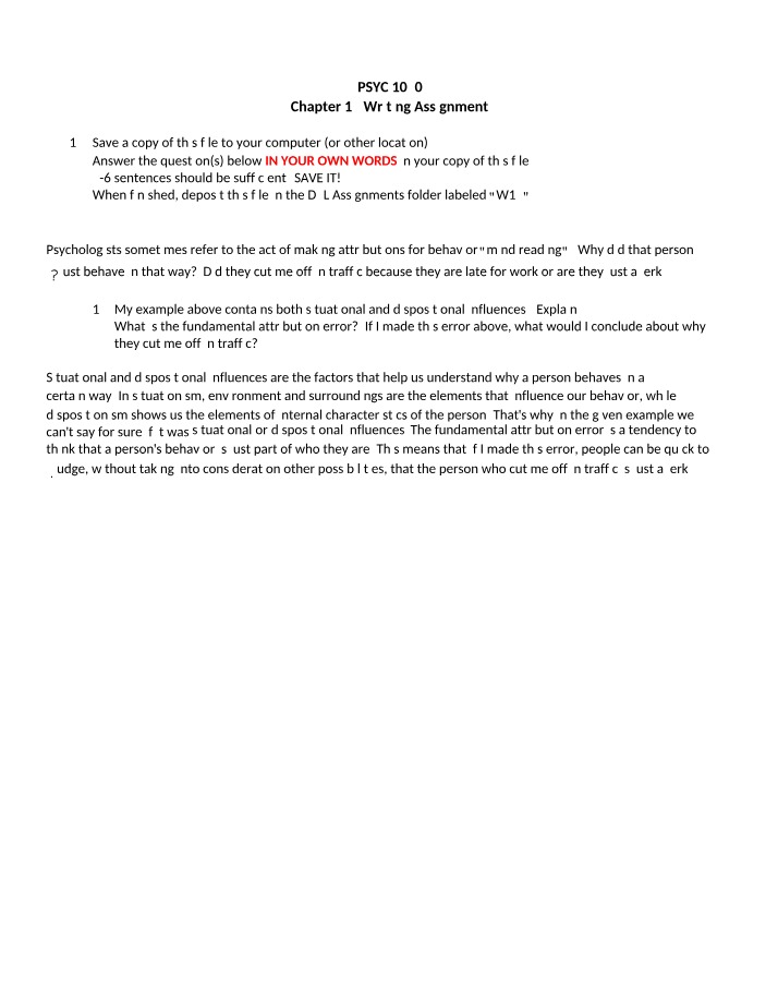 Writing Assignment 12