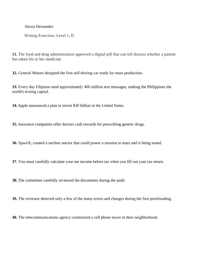 Writing Exercise D - Alexis Hernandez
