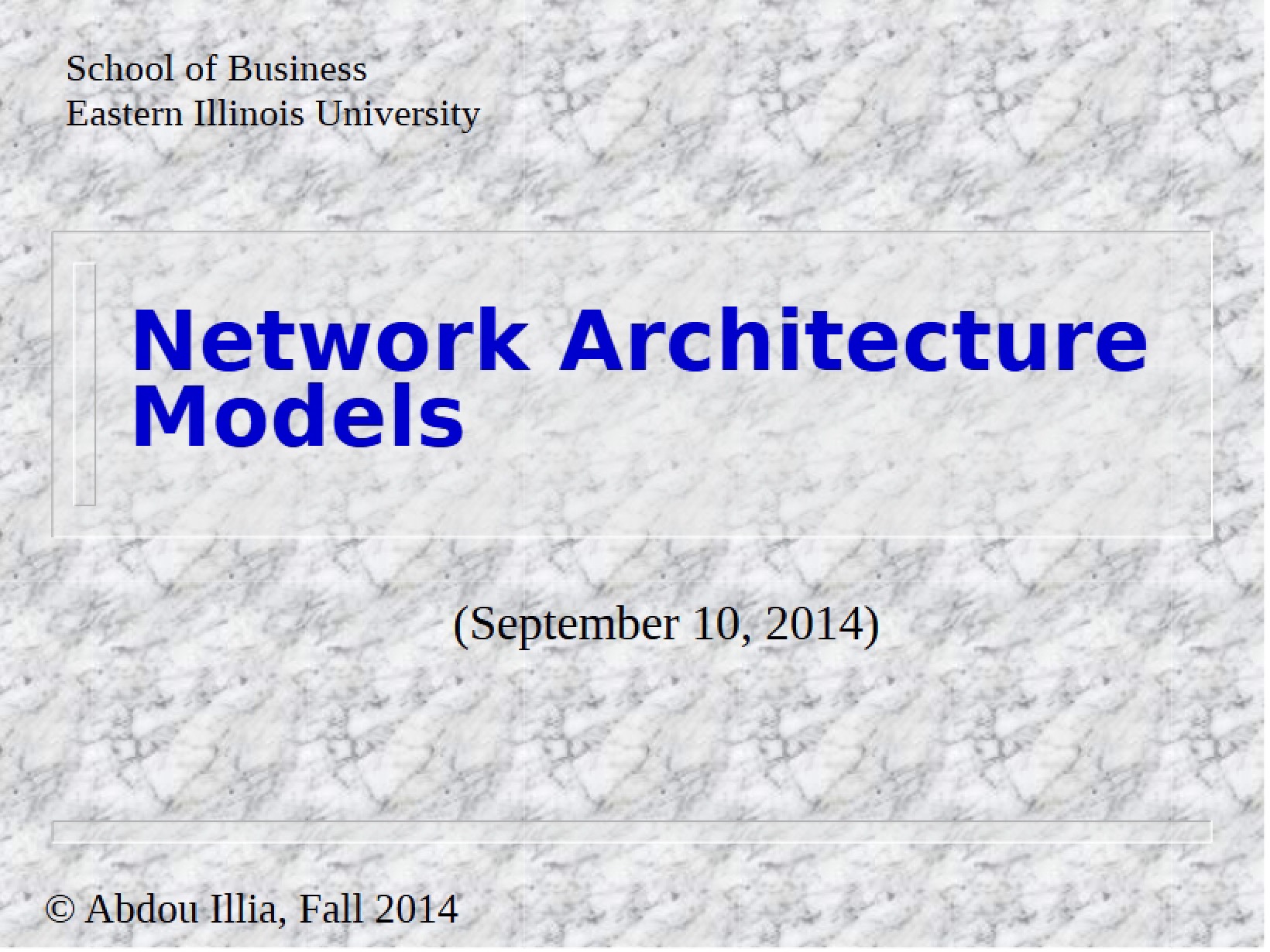 Class 4 Guide for Networking