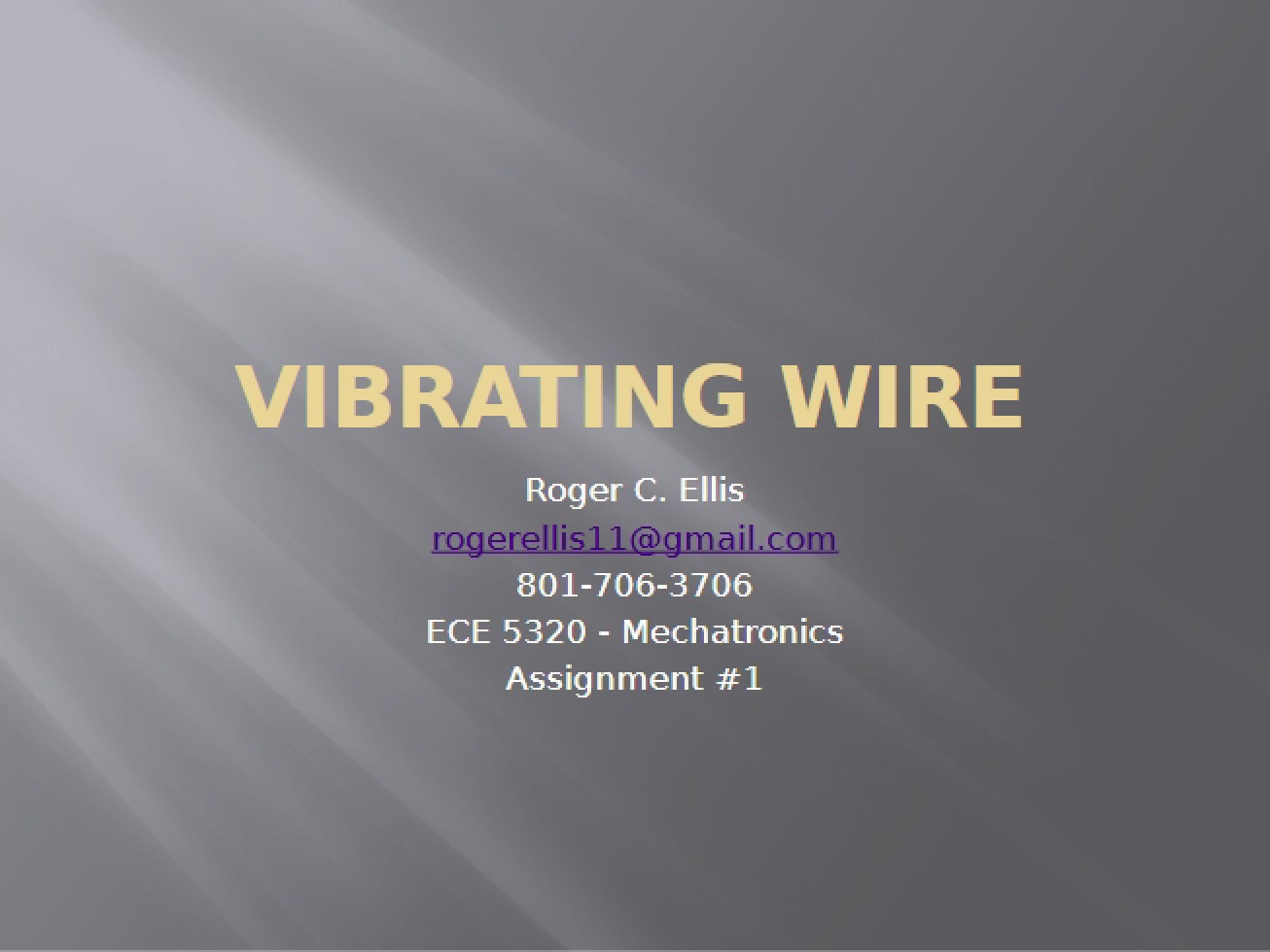 Wire Vibration Sensors