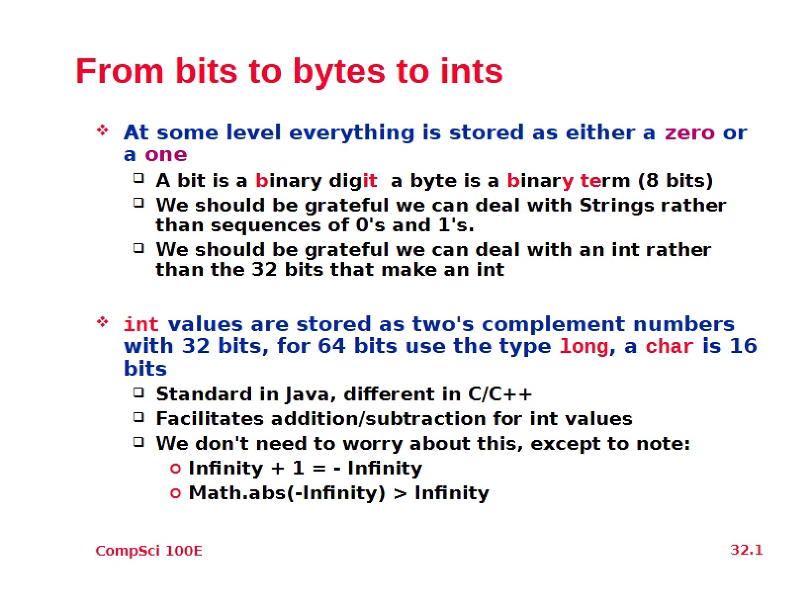 Lecture Overview Analysis II