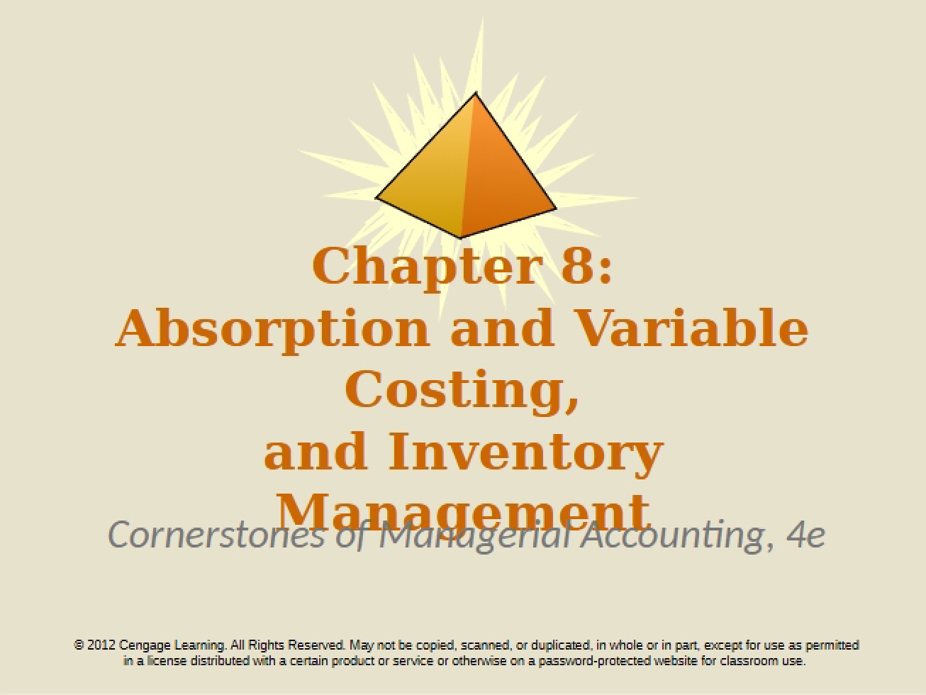 Variable and Absorption Costing
