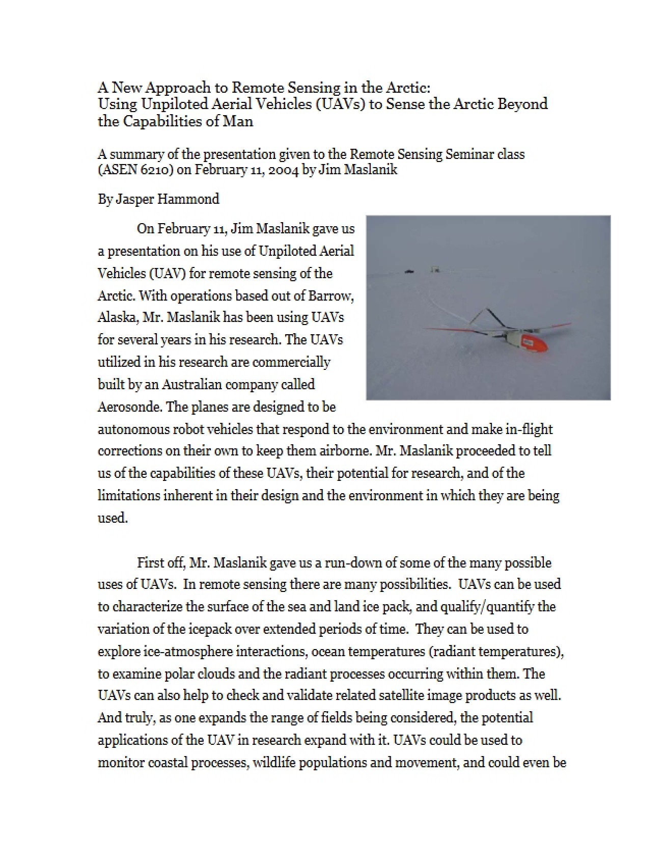 New Approach to the Field of Remote Sensing