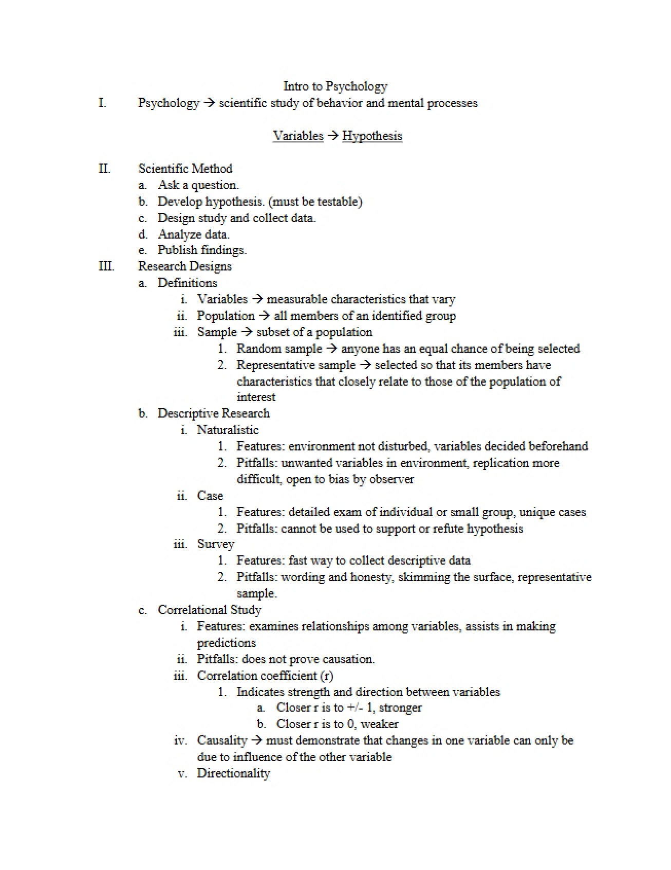 Psychology Introduction