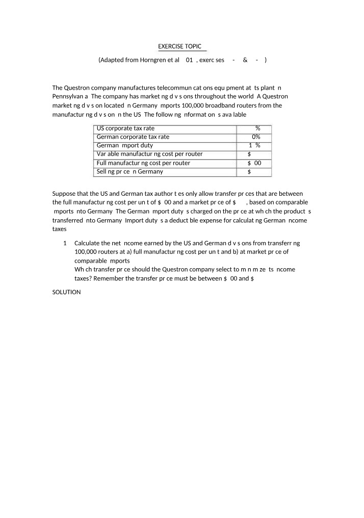 Calculating Net Income for Transferring - Minimizing Income Taxes
