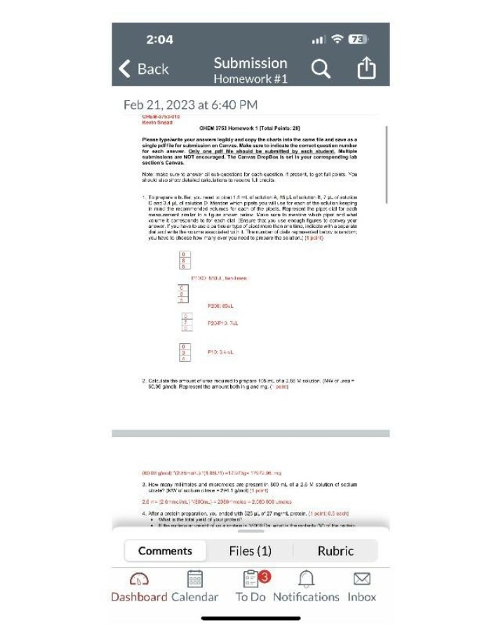 CHEM 3753 Homework 1 Early Submission