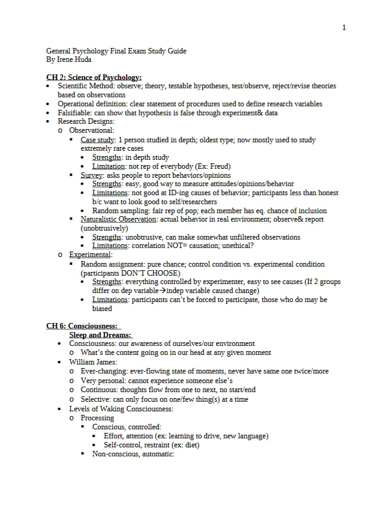 Scientific Basis of Psychology (Ch 2)