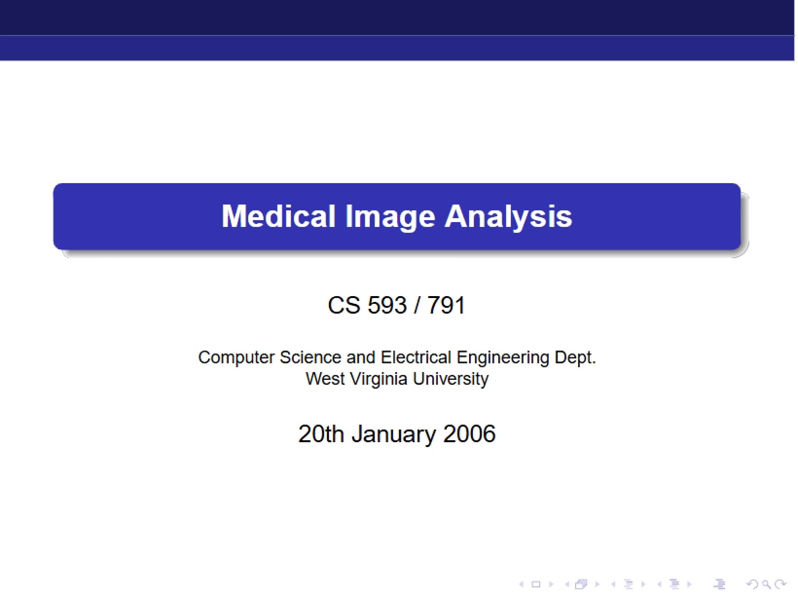 Analysis of Medical Images