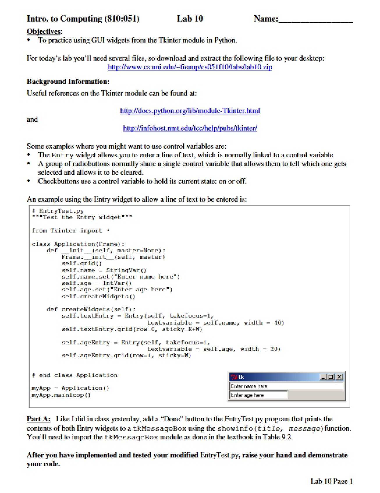 CS 1510 Class Notes