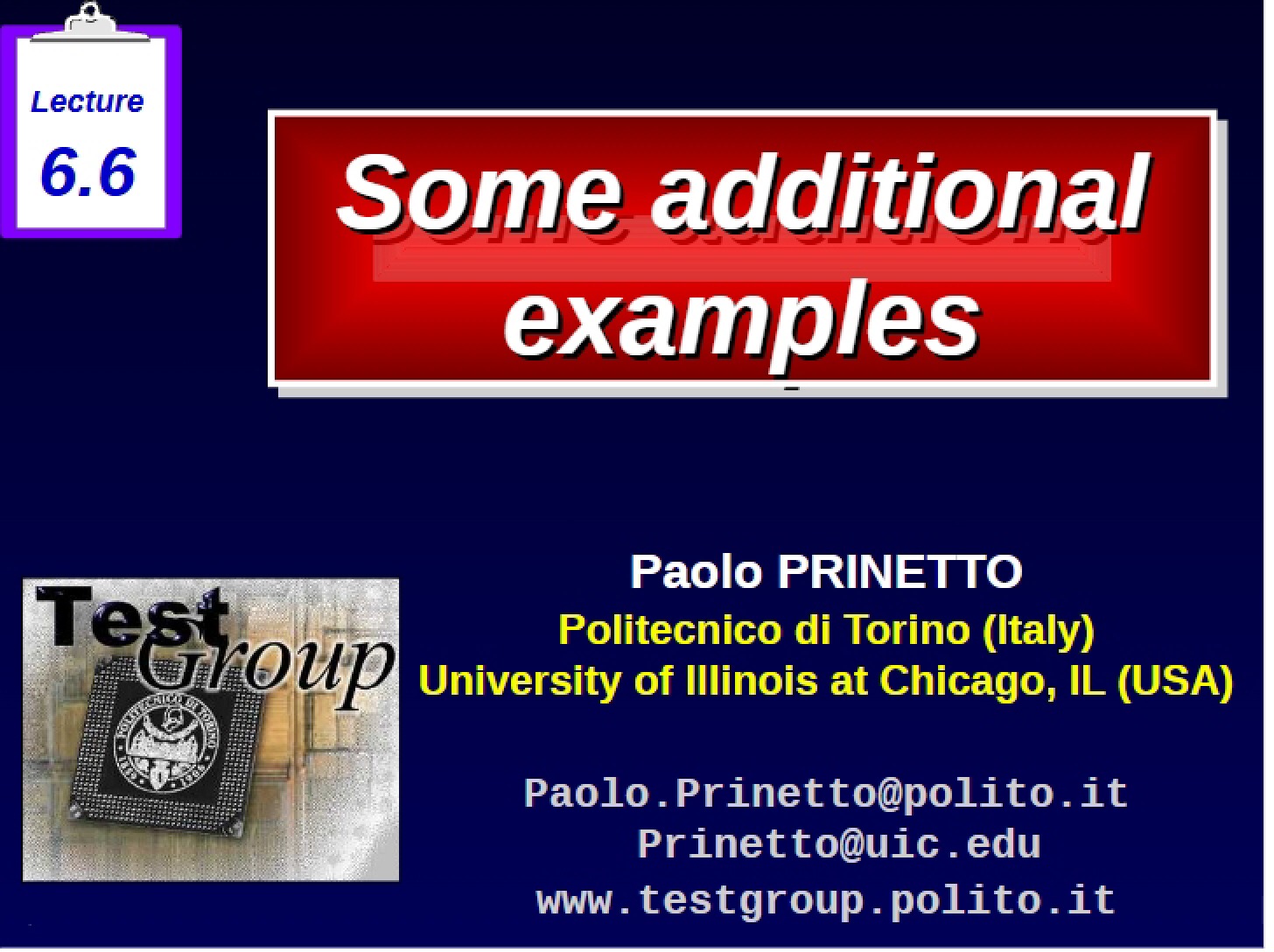Additional Examples