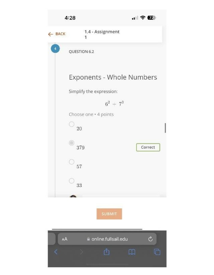 Exponents and Whole Numbers - Assignment 1.4 Question 6.2