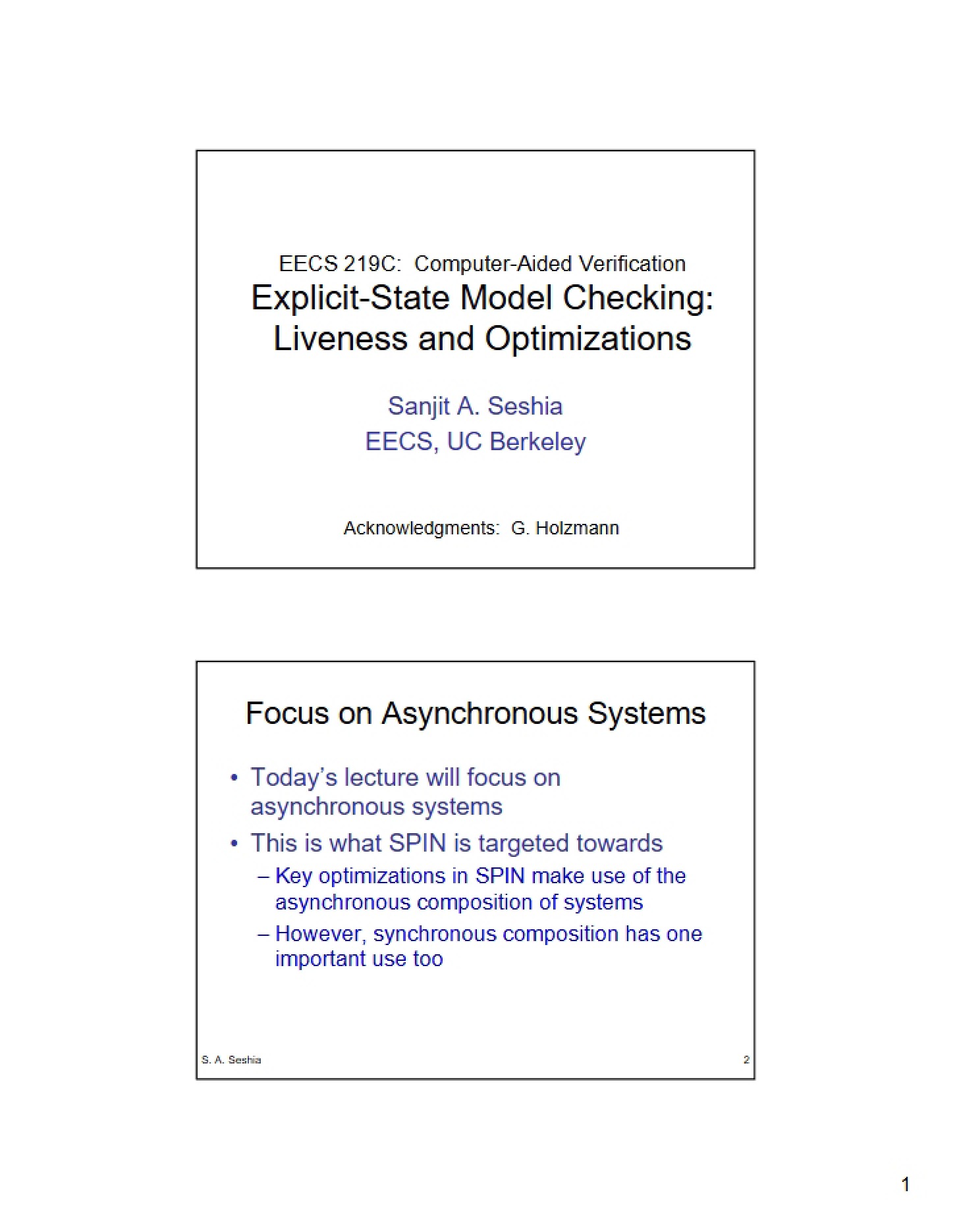 Liveness and Optimizations in Explicit-State Model Checking
