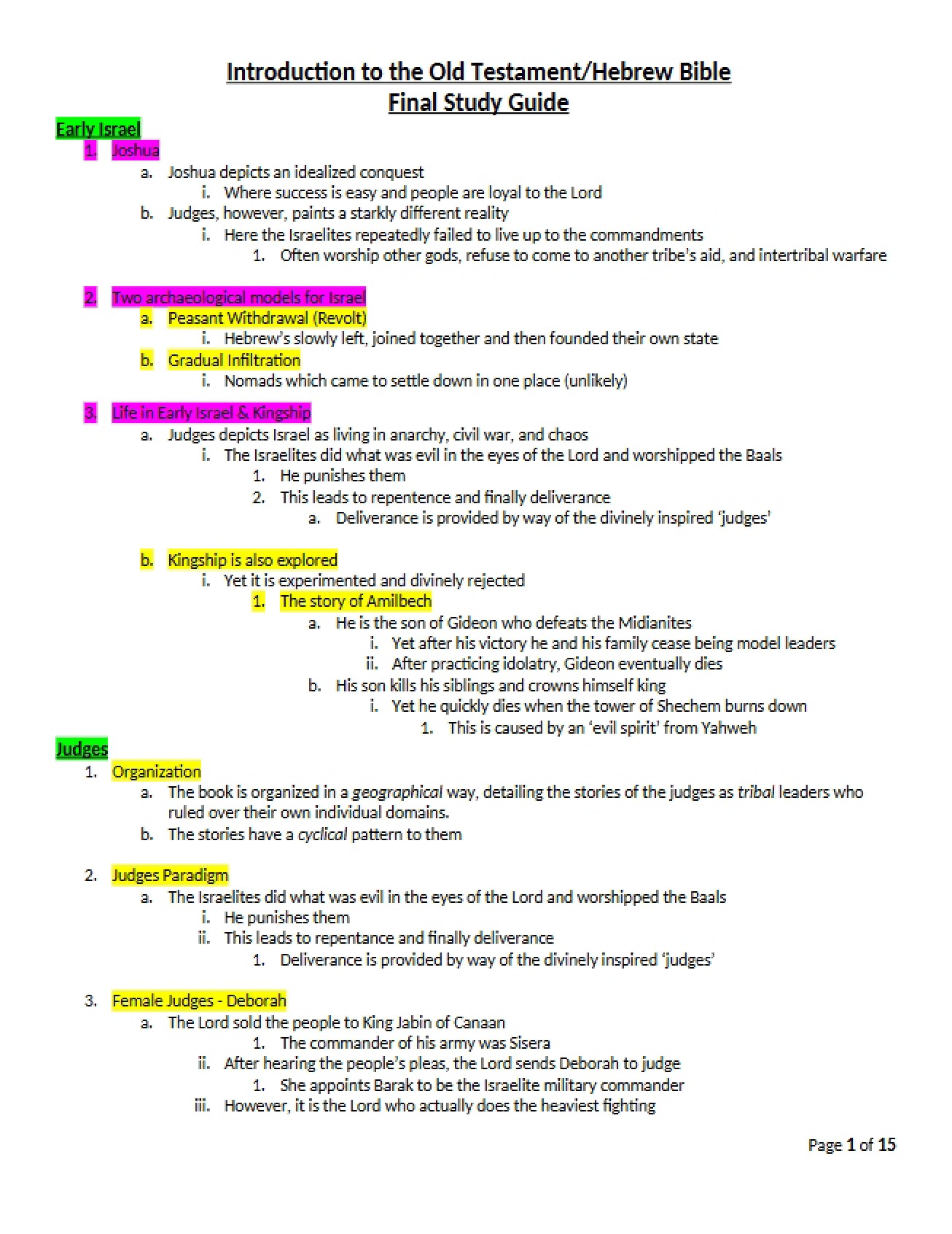 Old Testament Intro