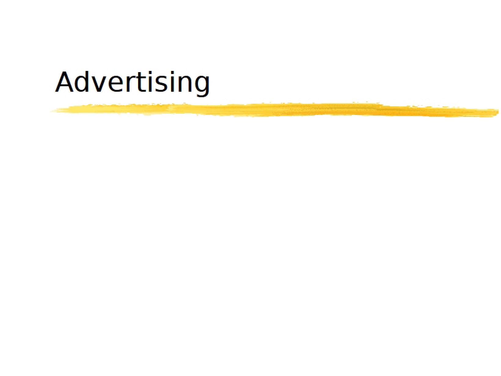 Advertising Concepts in Mass Comm