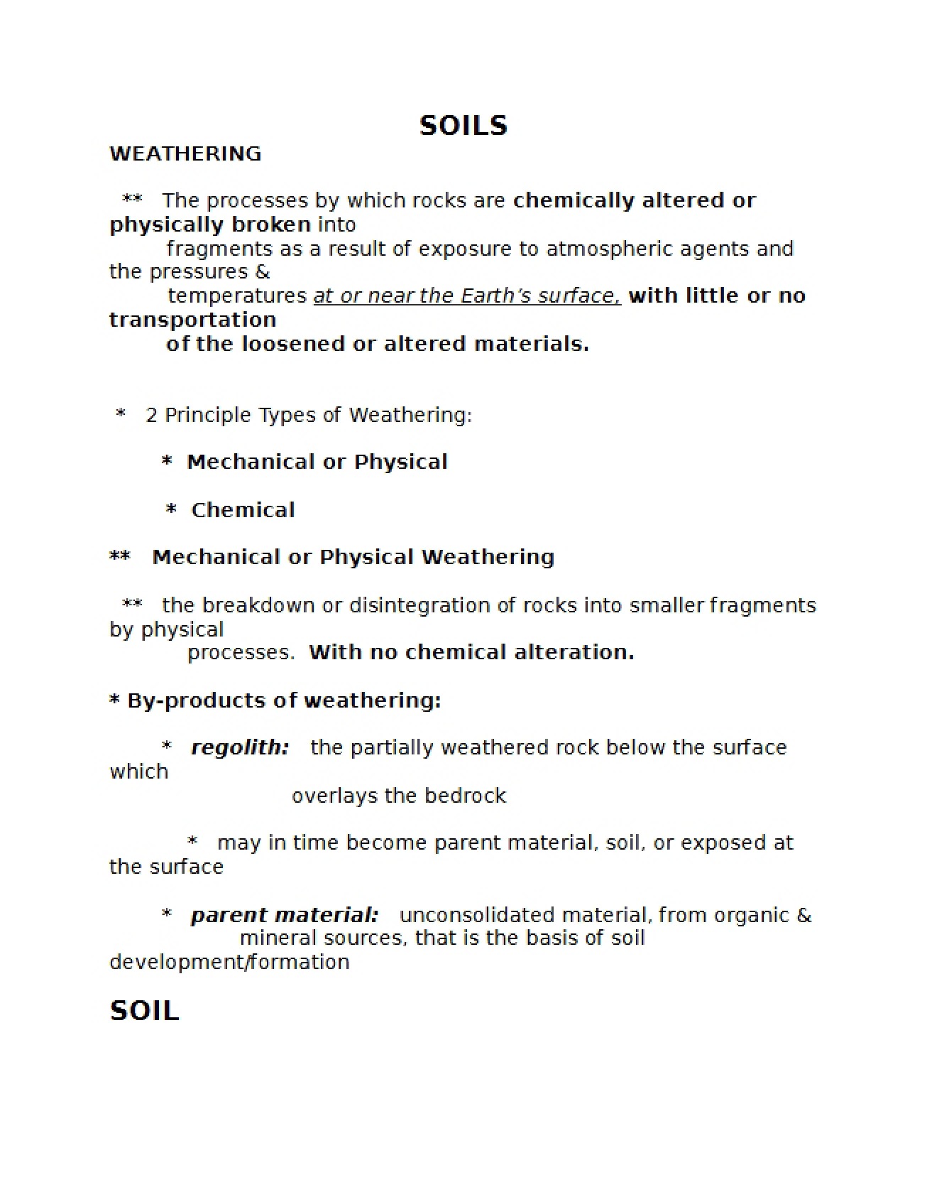 Materials for the Fifth (Final) Geography Test