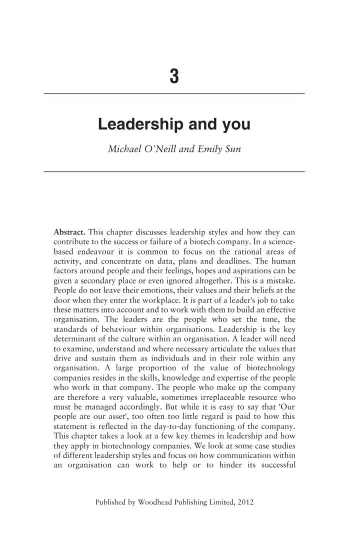 You and Leadership