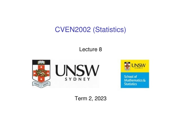 CVEN2002 - Lecture 8 Notes