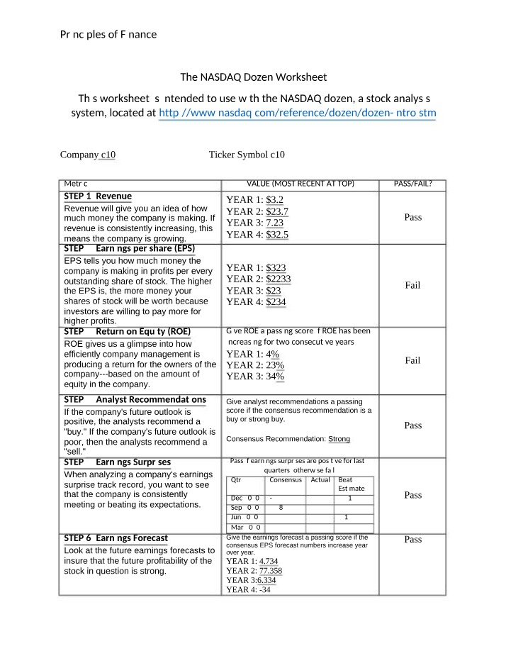 BUS 210 - Chapter 10 Notes