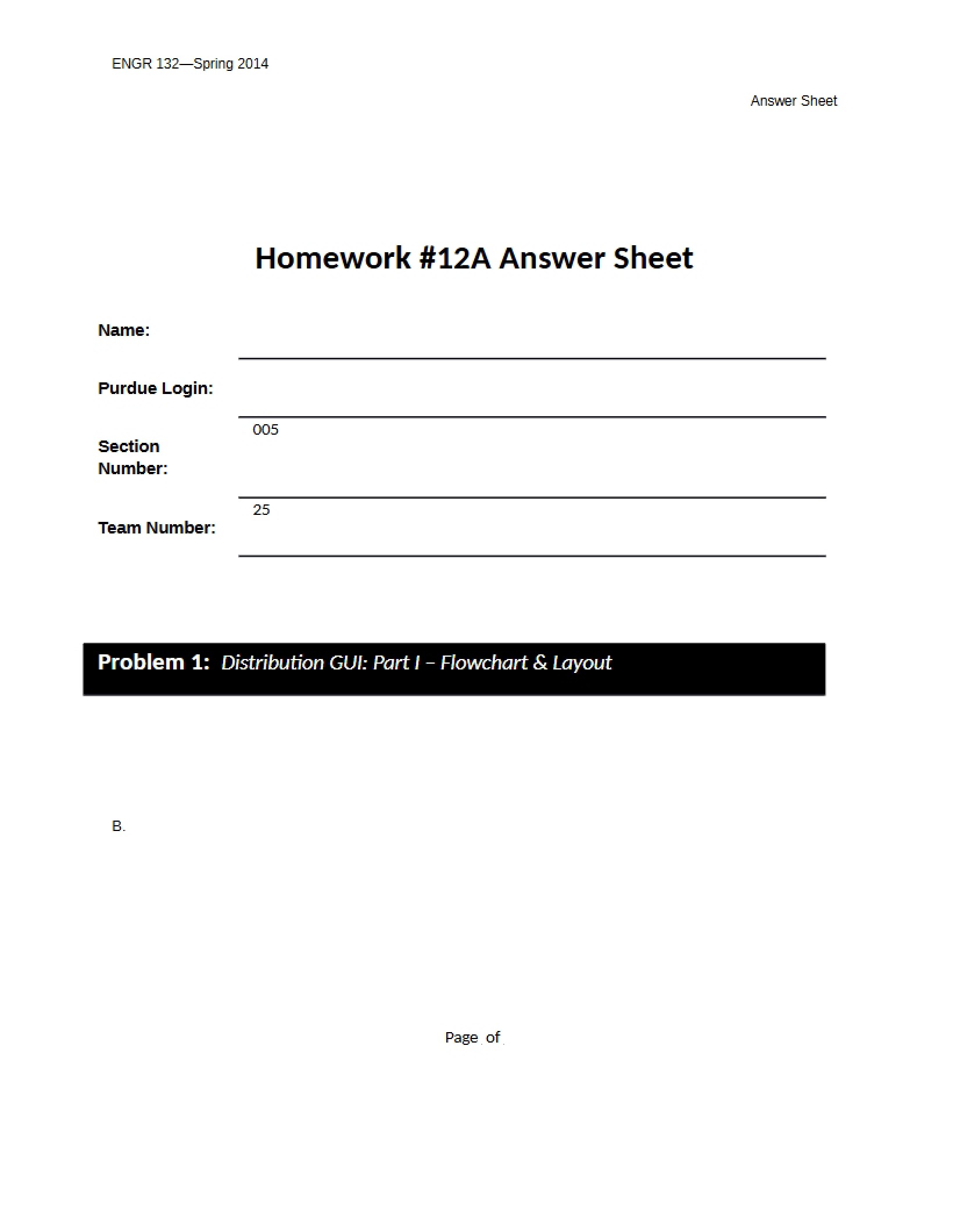 Homework Twelve - Part A