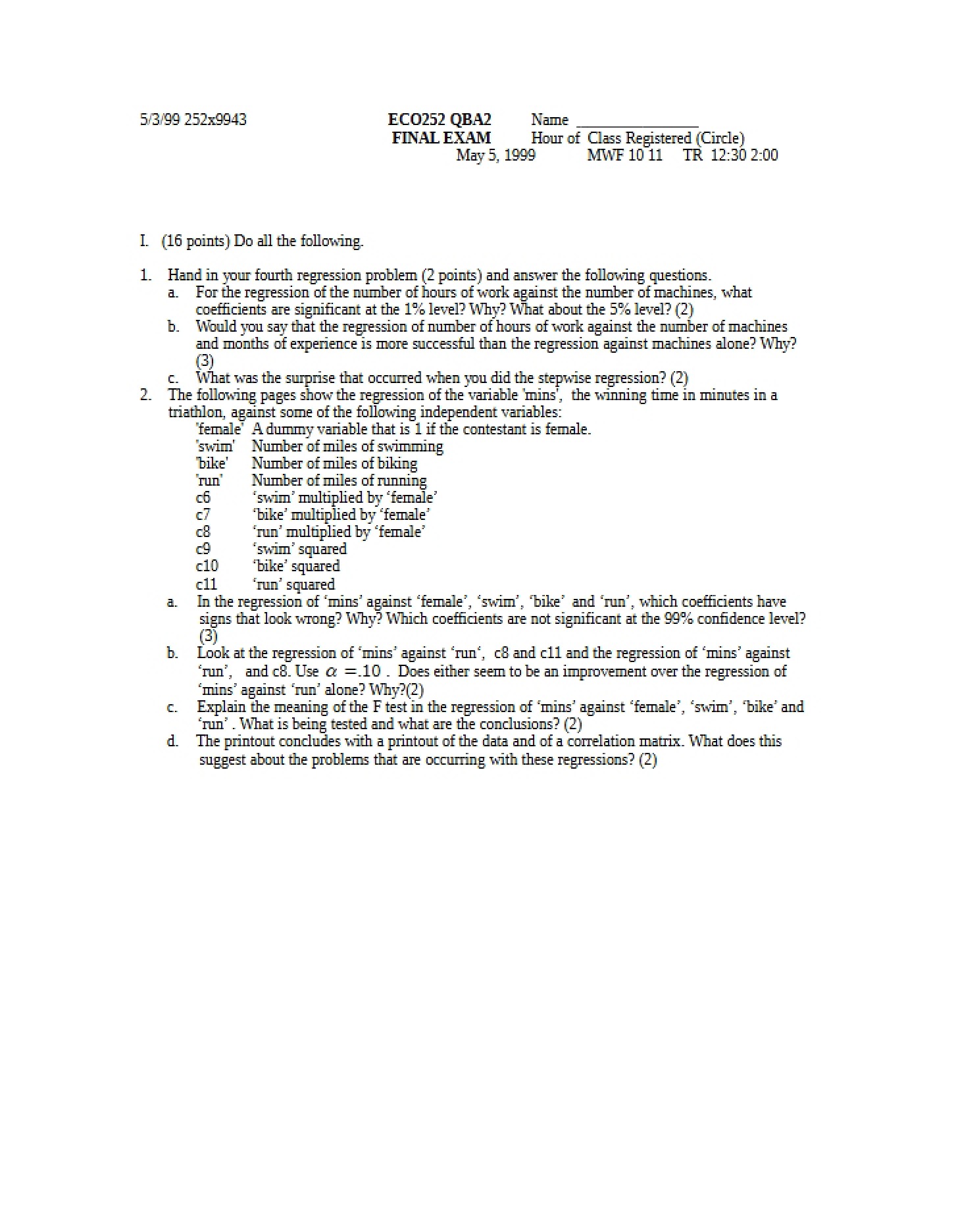 ECO 252 Test 1