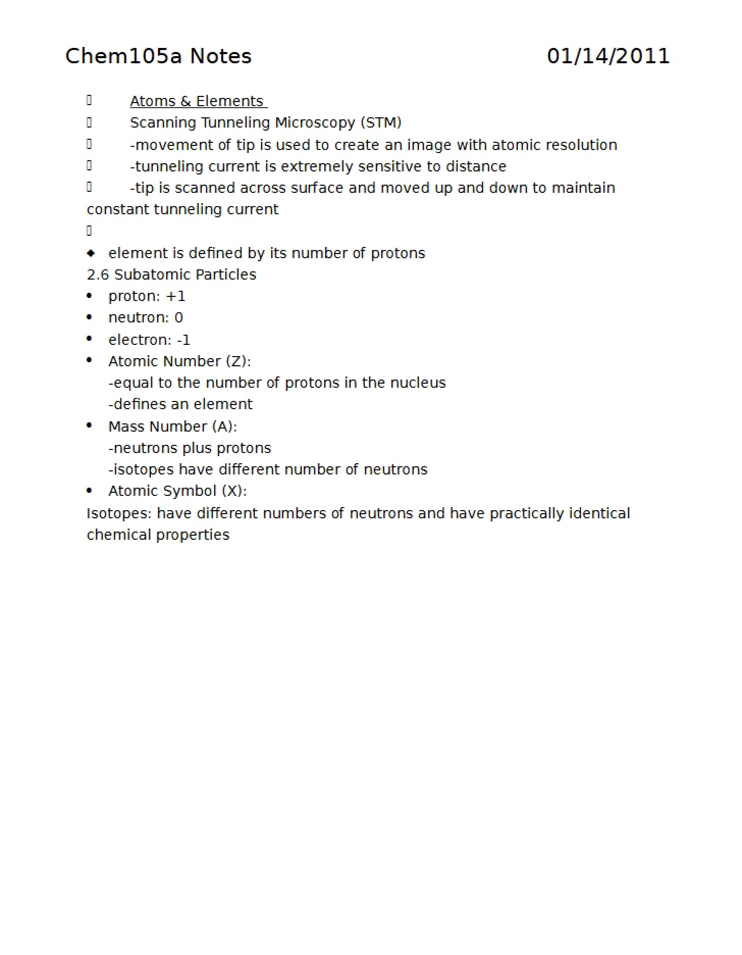 Notes for Chapter 2