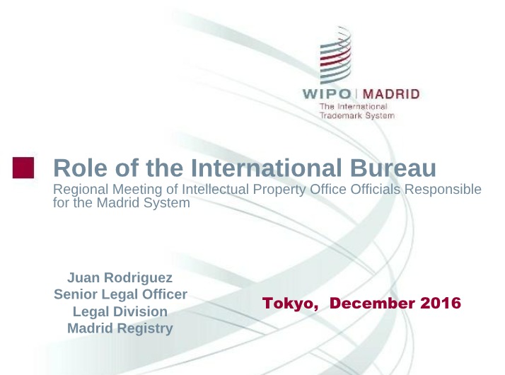 International Bureau Role