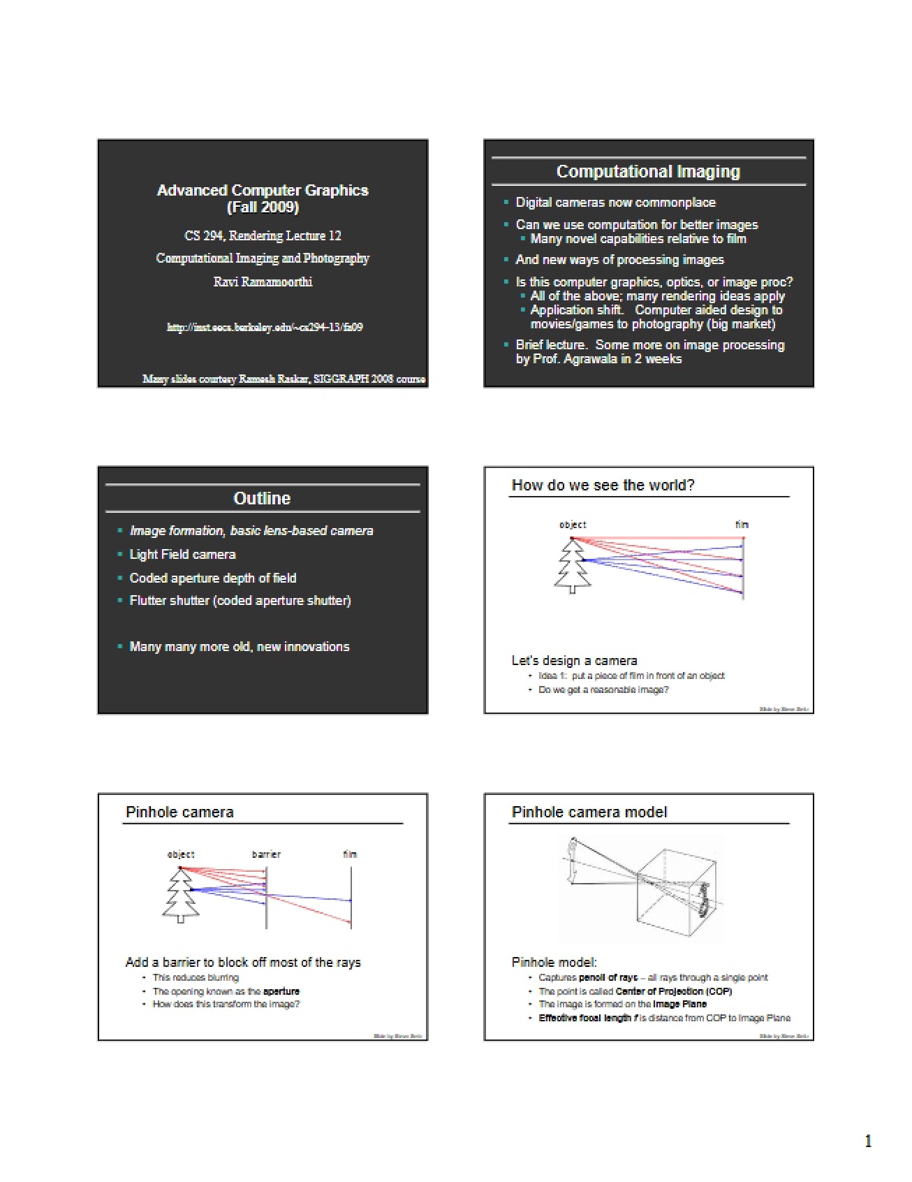 Special Topics Course Notes