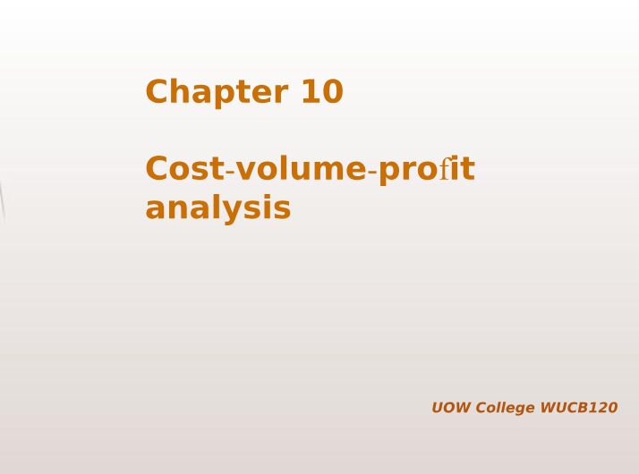 WUCB120 Week 9 Lecture Notes