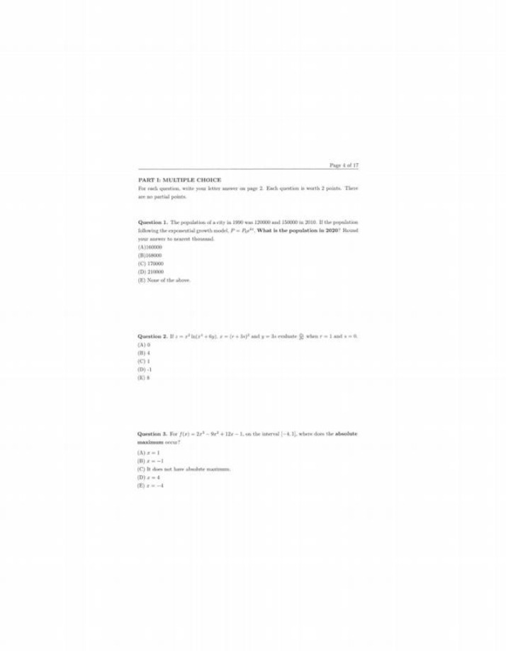 Evaluating Functions and Calculating Population Growth