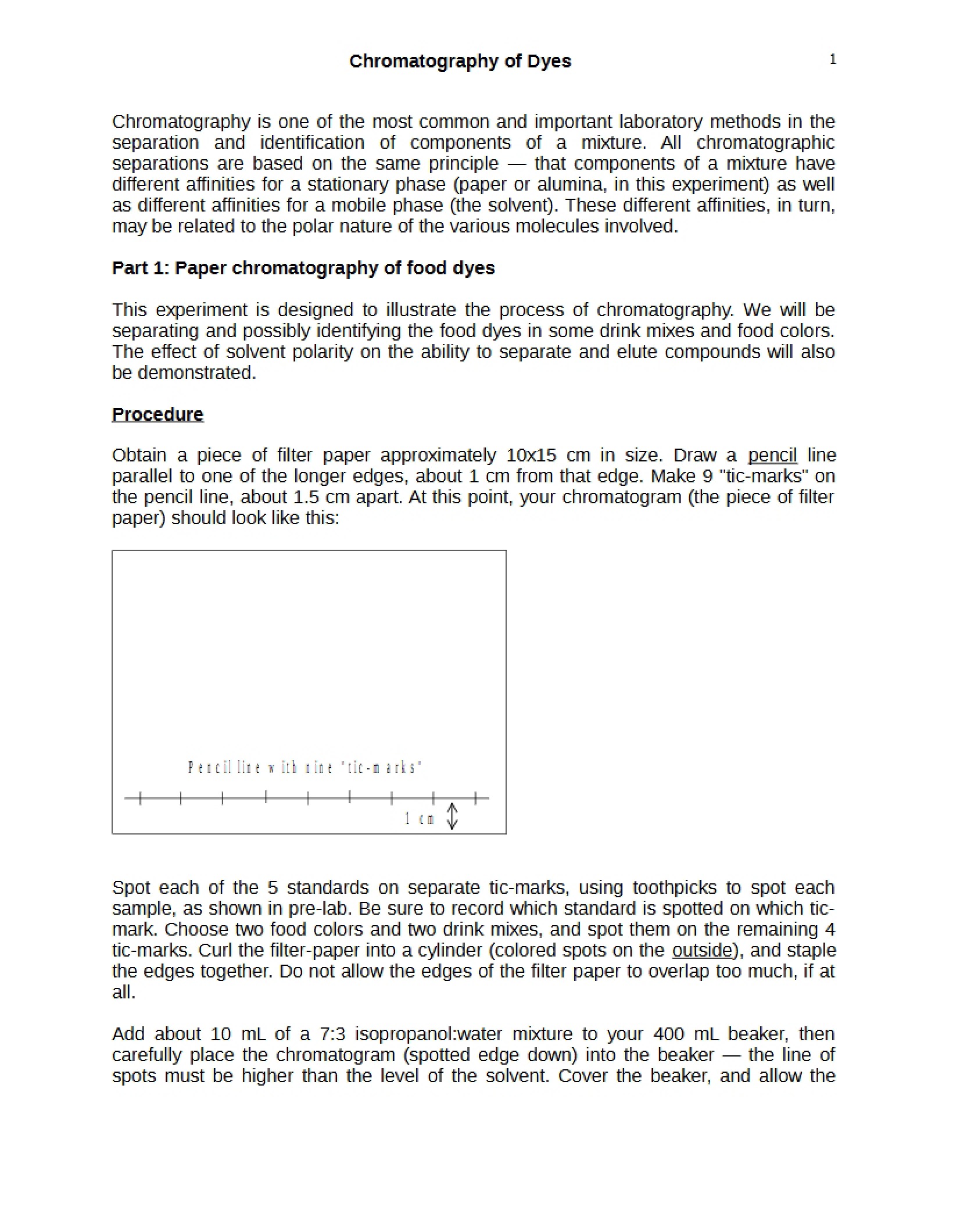 Dye Chromatography