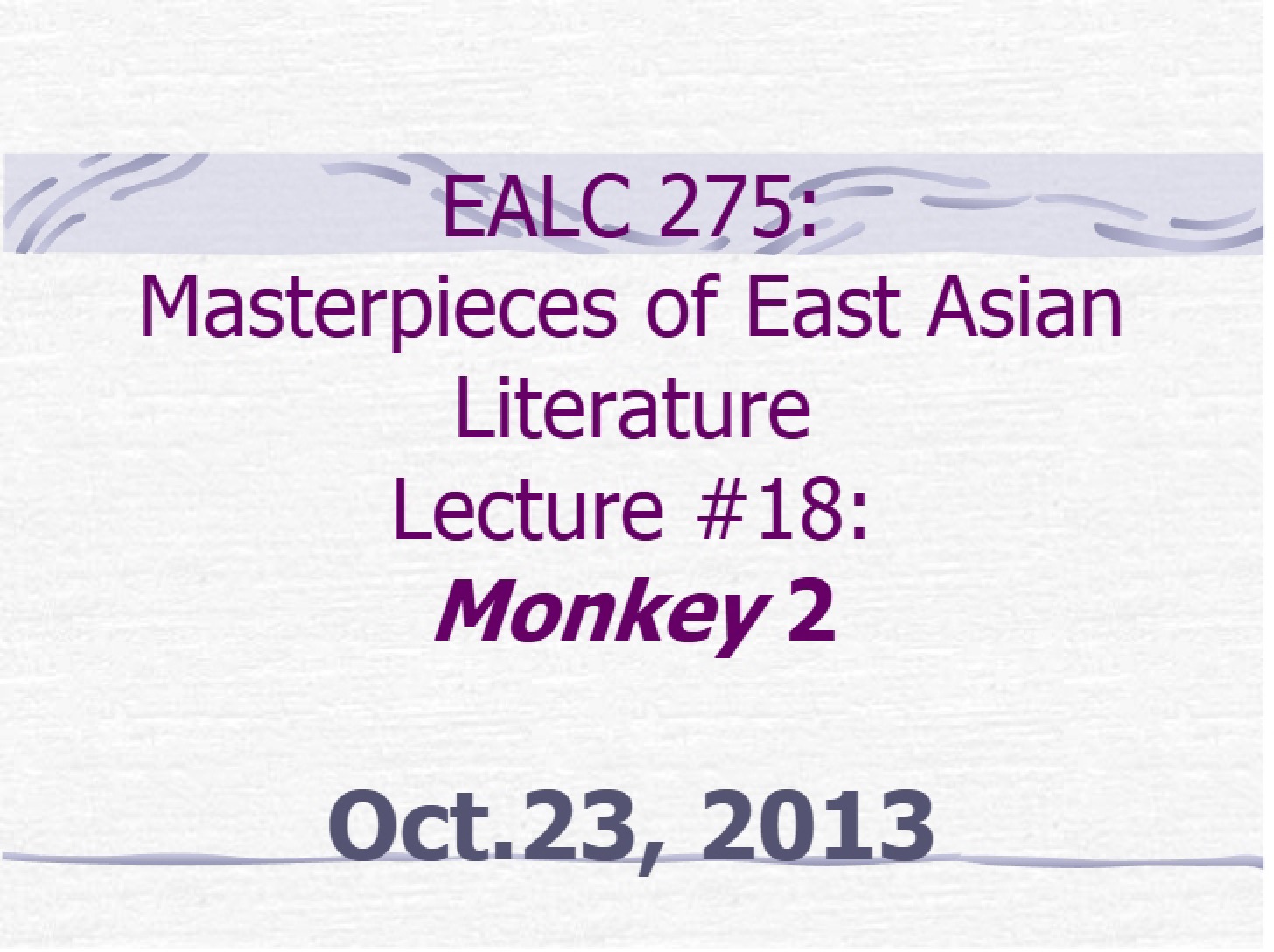 Lecture 18 Monkey (Part 2)