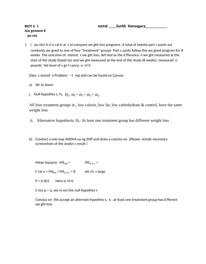 Weight Loss Programs - Clinical Trial Results & Analysis