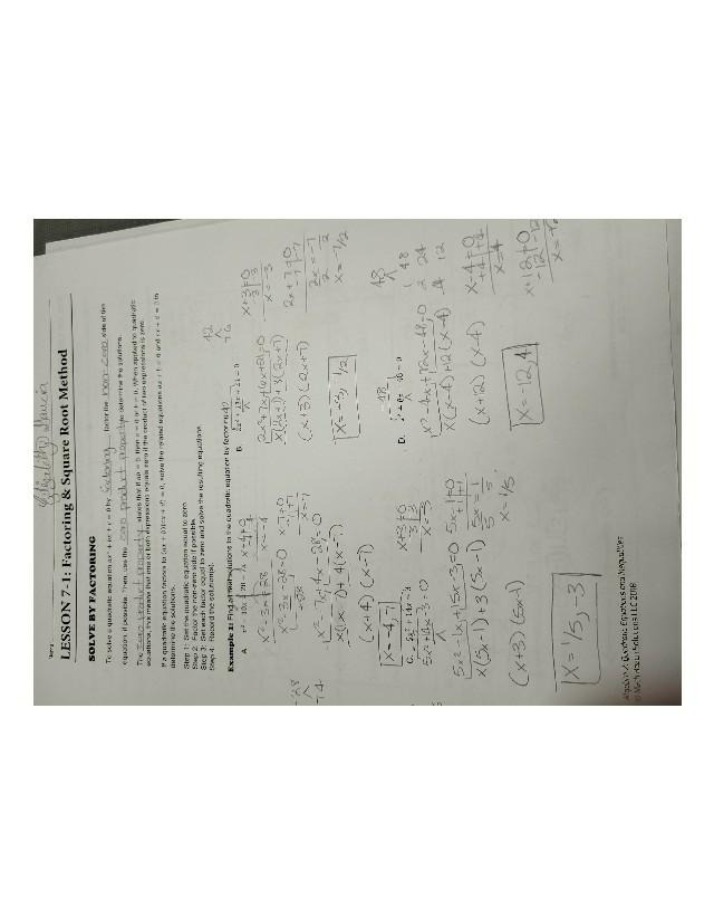 Factoring Quadratic Equations - Step-by-Step Guide