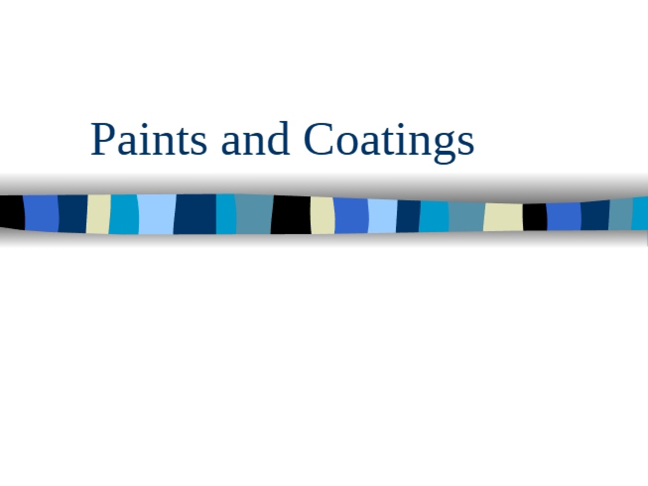 Analysis of Coatings and Paints